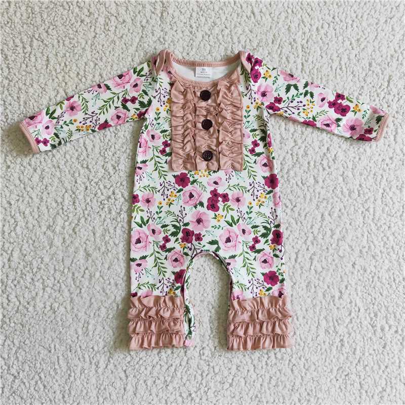 SALES NEW Pink Floral fall rompers