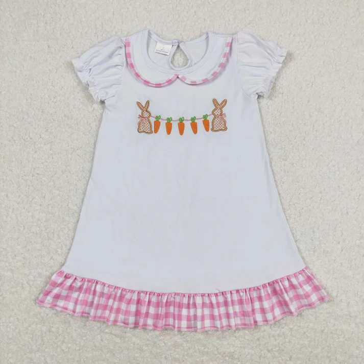 RTS NO MOQ Baby Girls Easter Rabbit sets Rompers Dresses