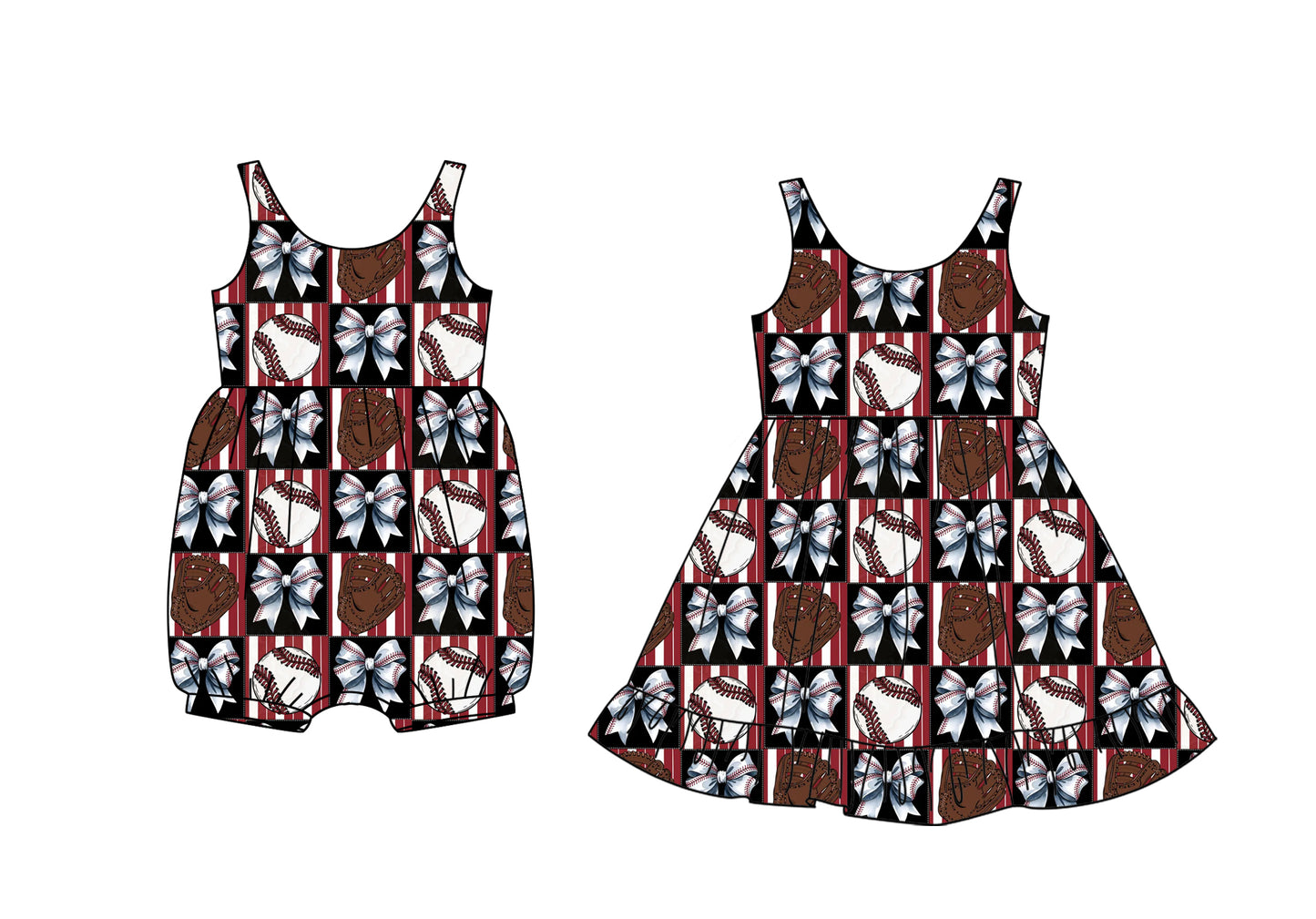 2.19 custom each style moq 5eta 4-6week Sibling Sister bow baby girl dress and jumpsuit match family design