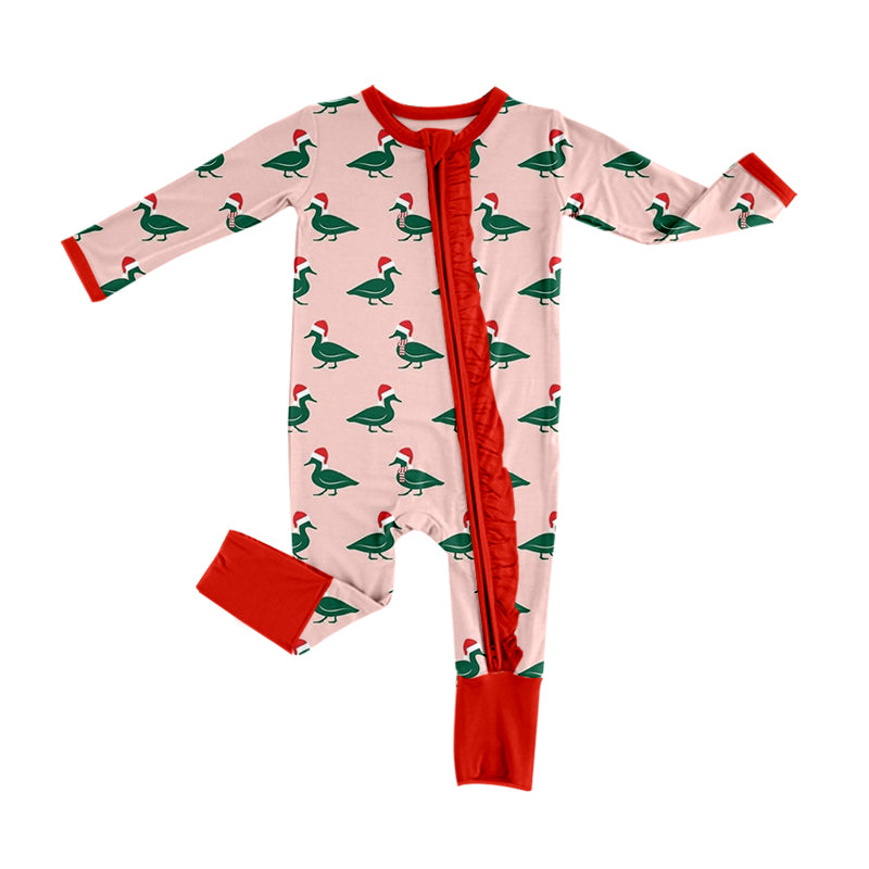 8.28 custom each style moq 5eta 4-6week Sibling Sister ducks pink baby girls sets and rompers match family design