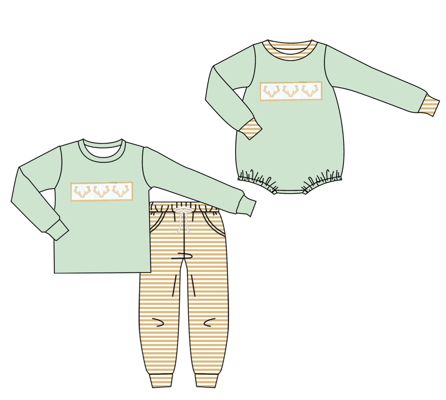 25.7.17 custom each style moq 5eta 4-6week Sibling Sister baby boy long sleeve pants sets and rompers match family design