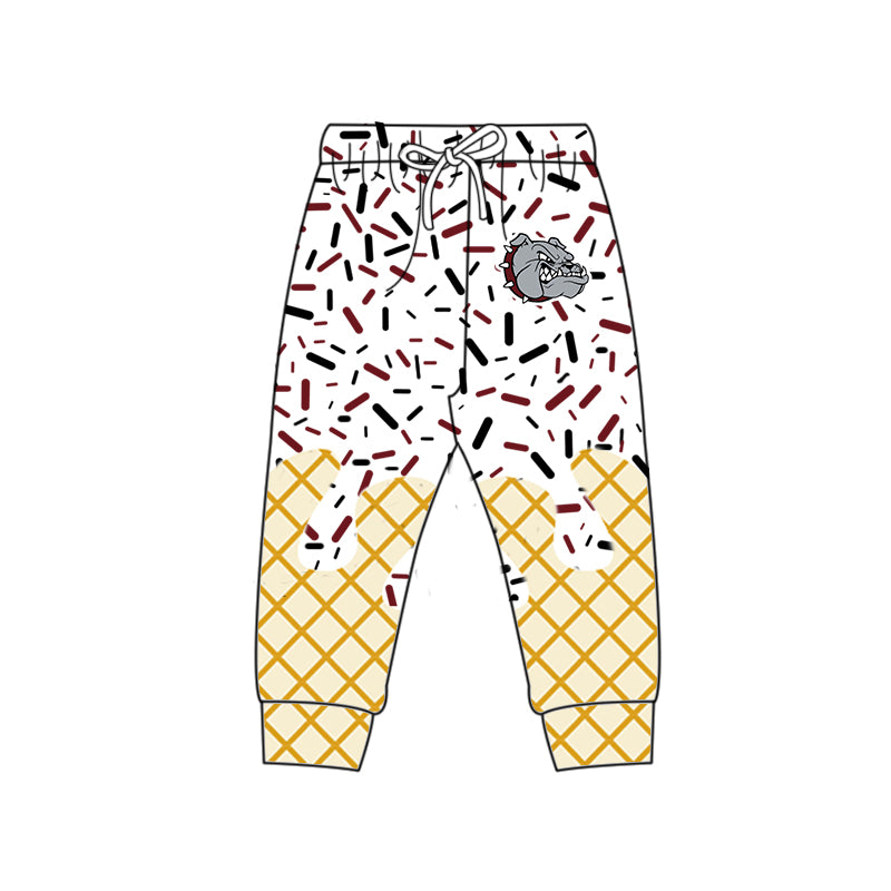 Custom moq 5 mix size milk silk summer teams baby girls clothes camouflage brick red hooded long sleeve pants sets 2 and boy pants sets and pant-25.8.7