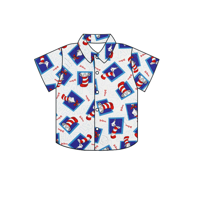 10.3 custom each style moq 5 eta 4-6week baby boys clothes dr blue short sleeve top