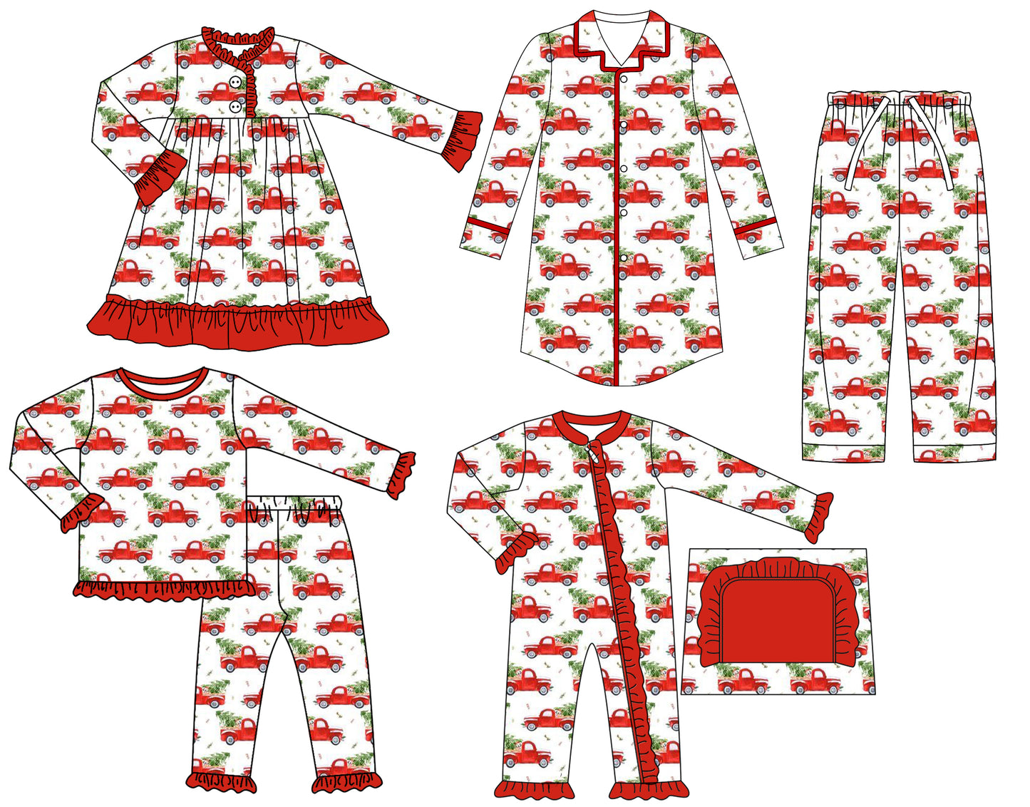 25.6.24 custom each style moq 5eta 4-6week Sibling Sisters Christmas baby girl long sleeve pants sets and adult top and adult pants and romper and dress match family design