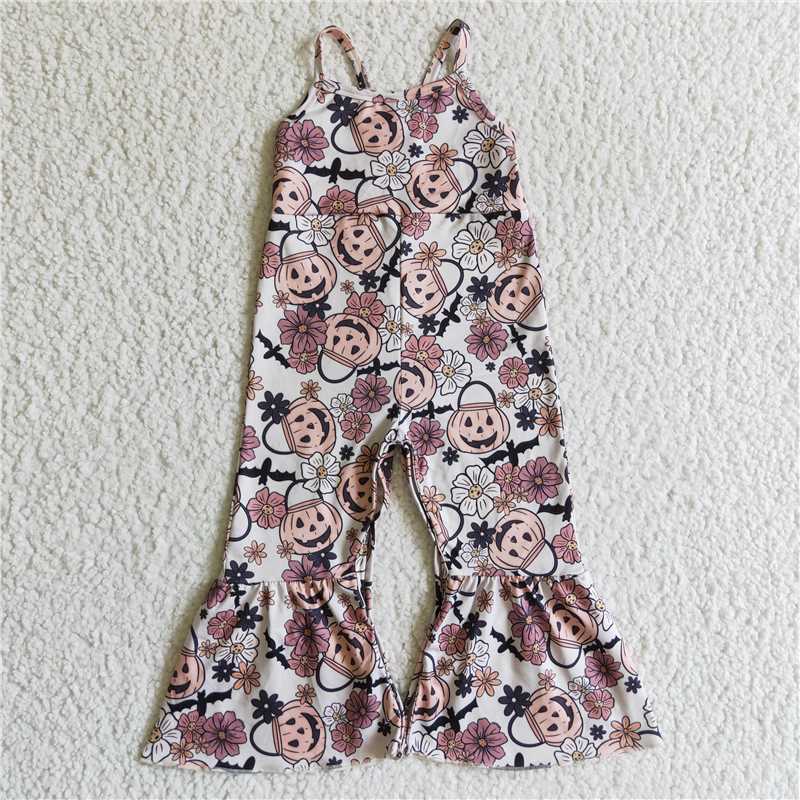 RTS Pumpkin Position Milk Silk Halloween Witch Long Sleeve Pants Suit