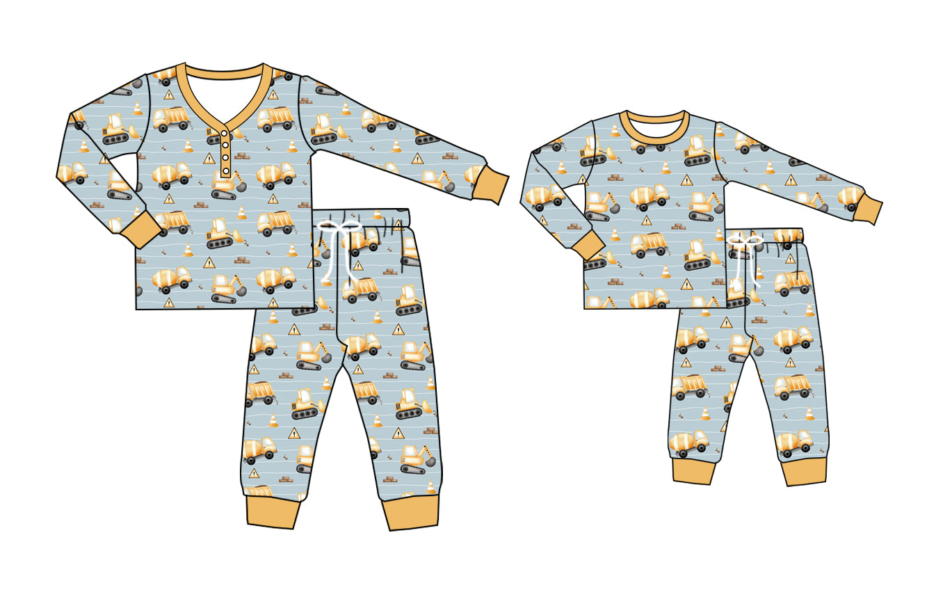 25.5.13 custom each style moq 5eta 4-6week Sibling Sister long sleeve pants sets and adult sets match design
