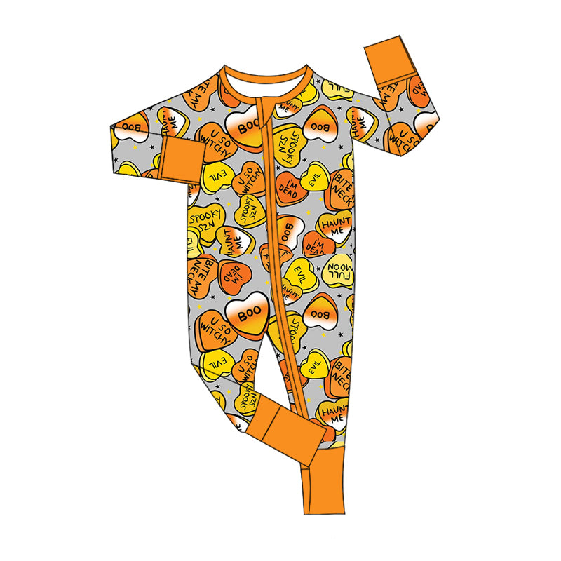 8.9 custom each style moq 5eta 4-6week Sibling Sister boo orange baby boys sets and rompers match family design