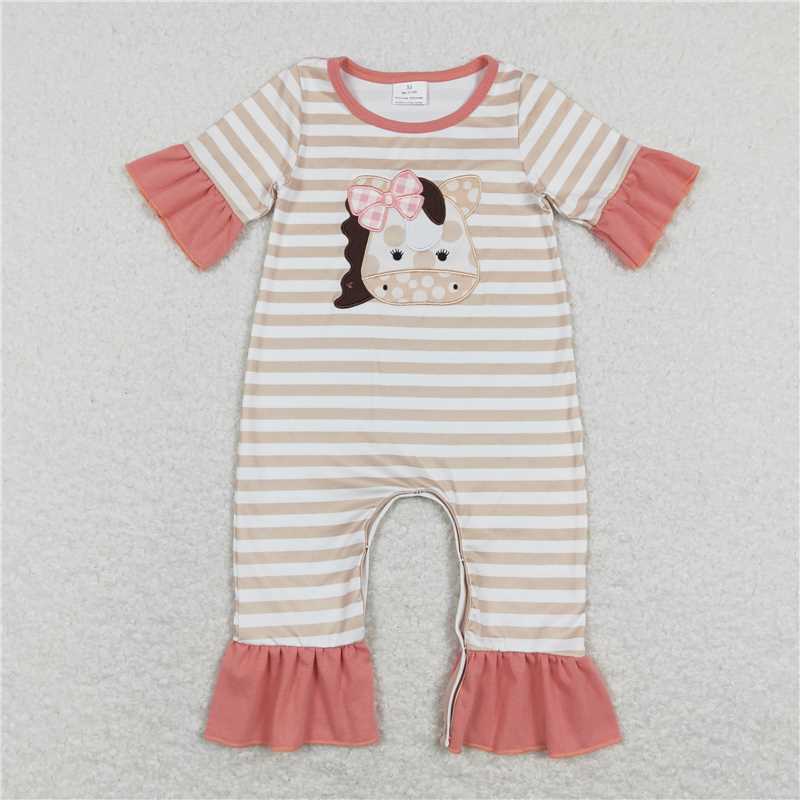 Baby Boys Shirt Shorts Summer Embroidery Rompers Outfits Clothes Sets