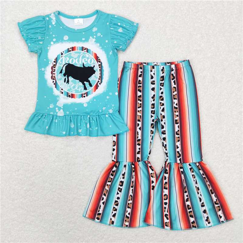 RTS NO MOQ Sibling baby Girls clothes short sleeve pants Sets