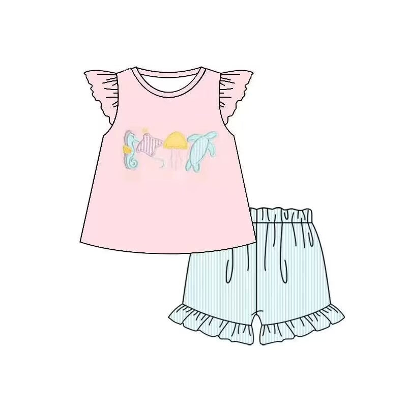 Deadline: May 27 custom no moq eta 5-6week Underwater World Turtle Girl Set