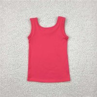 RTS NO MOQ Sibling Baby Girls Lavender Sleeveless Yoga Tee Shirts Vests