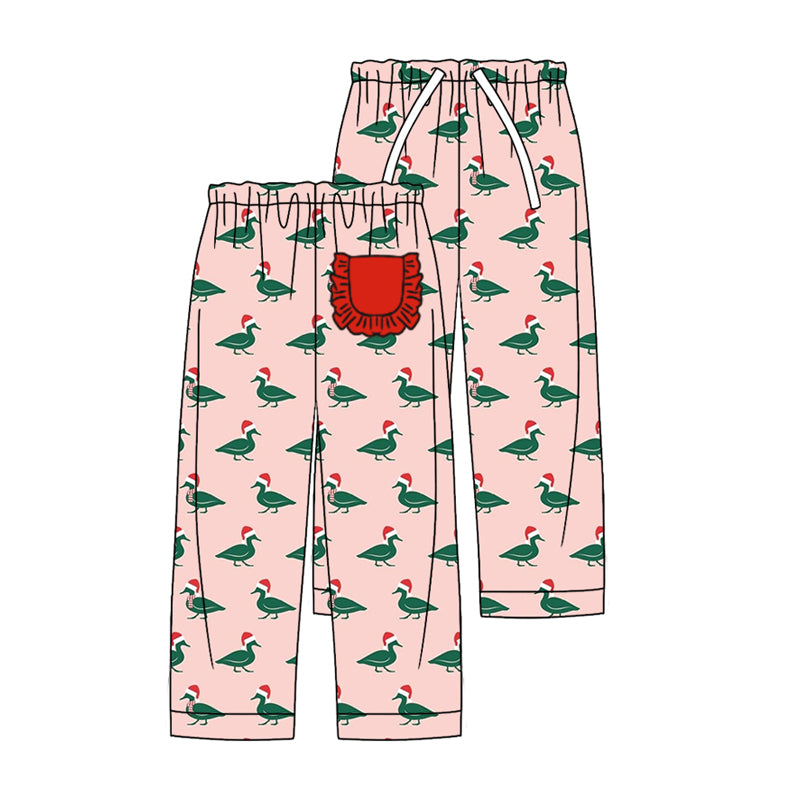 8.28 custom each style moq 5eta 4-6week adult clothes ducks pink long pants adult woman pants