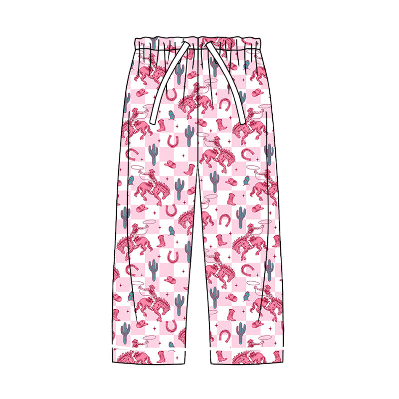 8.13 custom each style moq 5eta 4-6week adult clothes riding horse pink long pants adult man pants