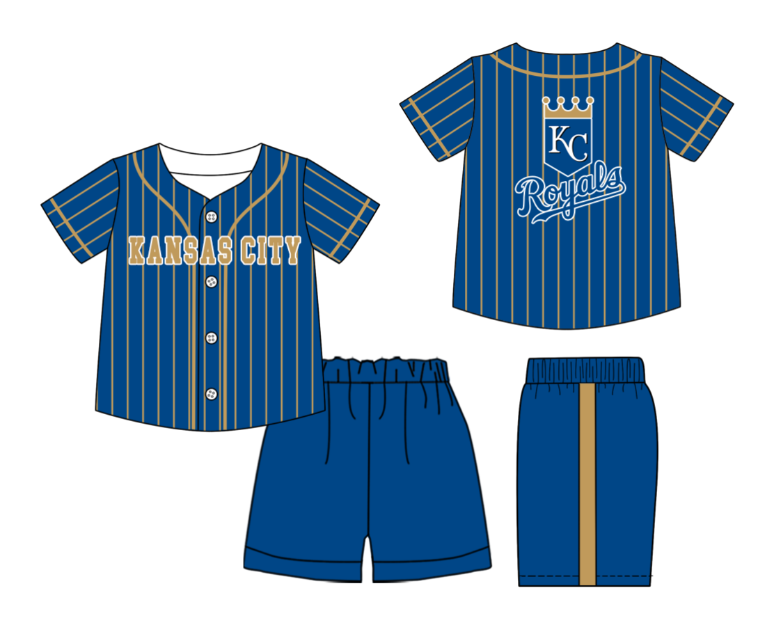 Custom moq 3 or 5 mix size milk silk summer teams baby boy clothes navy blue short sleeve shorts sets-26.1.20