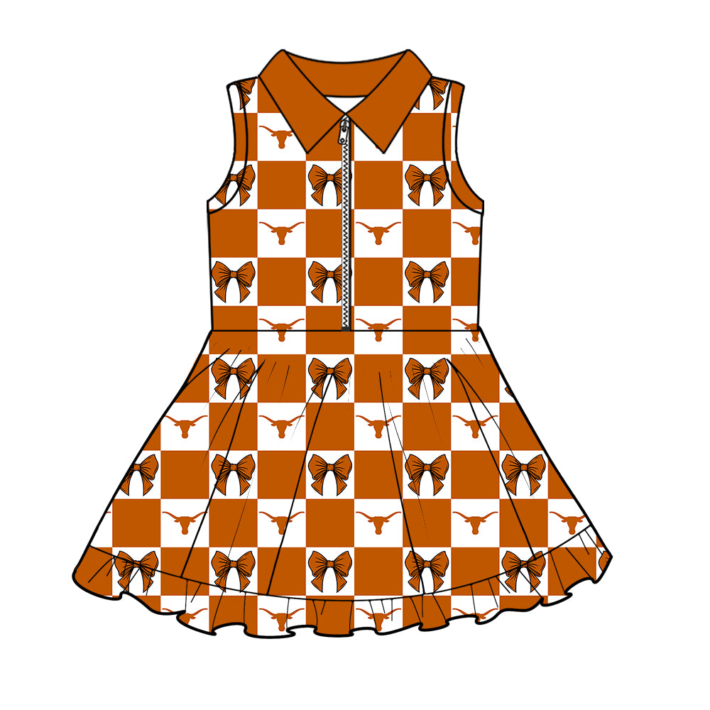 Custom moq 3 or 5 mix size milk silk summer teams baby girl clothes bow sleeveless dress-26.1.26