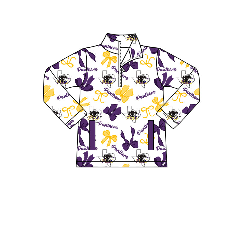 Custom moq 5 mix size milk silk summer teams baby girls clothes bow purple hooded long sleeve pants sets and dress and top and hooded top and pant-25.8.12