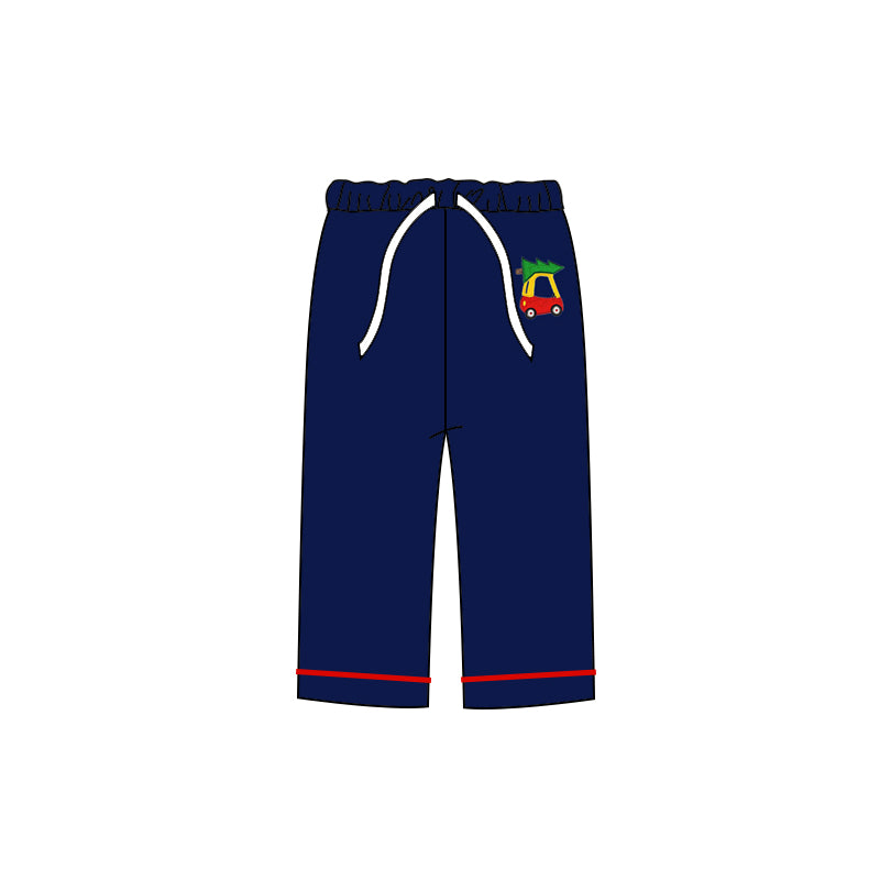7.10 custom each style moq 5eta 4-6week adult clothes Christmas navy blue adult man pants