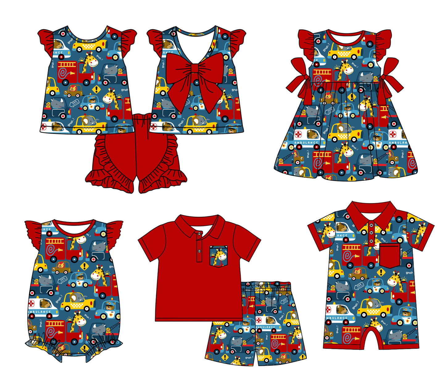11.13 custom each style moq 5eta 4-6week Sibling Sister baby girl short sleeve shorts sets and sets 2 and girls romper and boy romper and dress match design