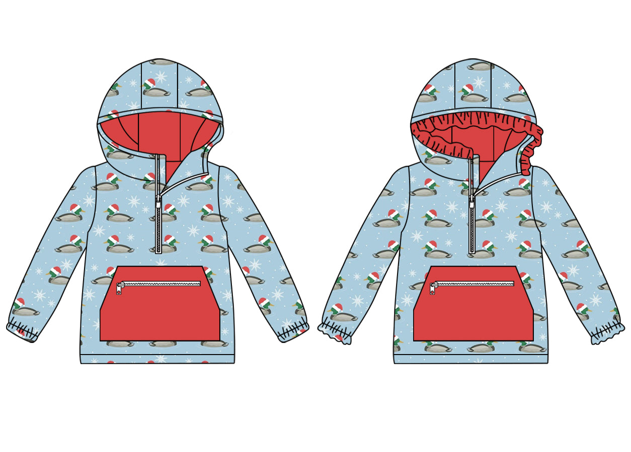 25.5.21 custom each style moq 5eta 4-6week Sibling Sisters Christmas duck baby girl long sleeve top 1 and top 2 match family design