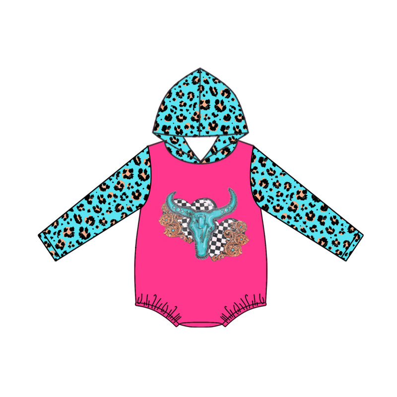 9.10 custom each style moq 5 eta 4-6week Sibling Sister baby girls clothes leopard rose red hooded long sleeve top and long sleeve romper match family design