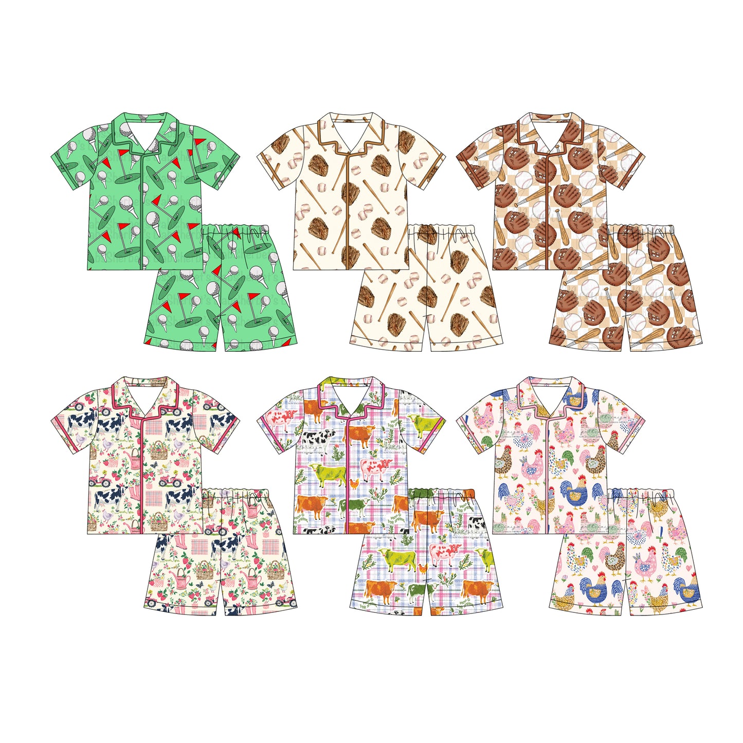 25.12.6 custom each style moq 5 eta 6-8week Sibling Sisters baseball baby girl clothes short sleeve shorts sets 6 match family design