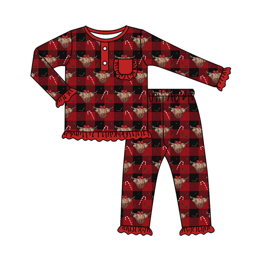 6.29 custom each style moq 5eta 4-6 week Sibling Sister Christmas red baby girls outfits and romper match family design