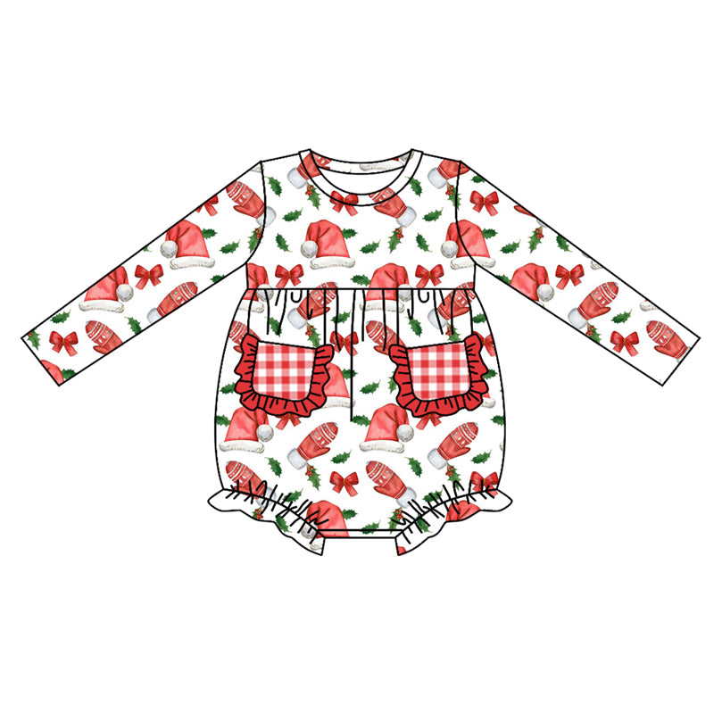 8.8 custom each style moq 5eta 4-6week Sibling Sister Christmas bow red baby girl sets and dress and rompers match family design