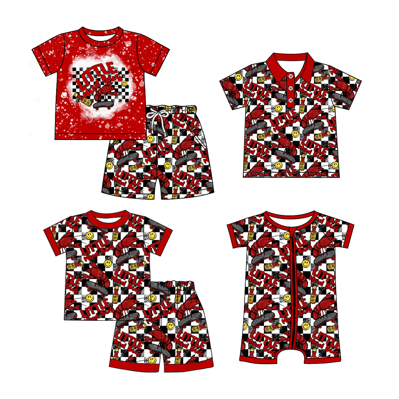 12.25 custom each style moq 5eta 4-6week Sibling Sister baby girl sets 1 and sets 2 and boy rompers and top match family design