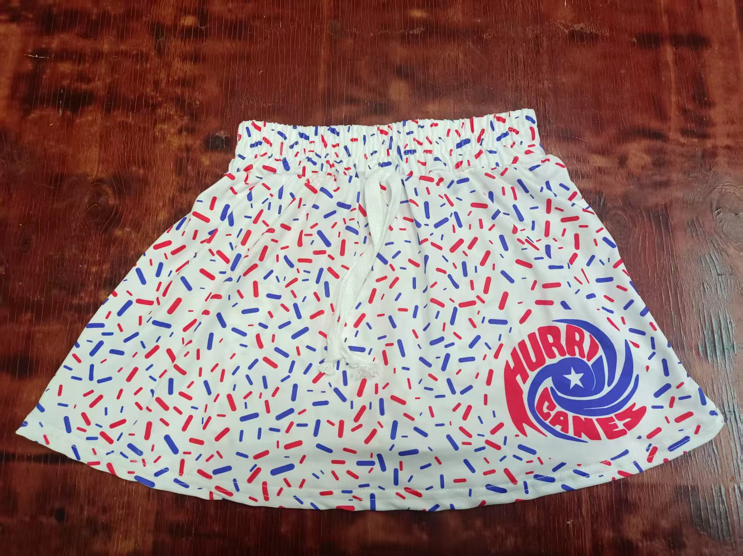 Custom moq 3 eta 6-7weeks team white kids clothes girls skirt