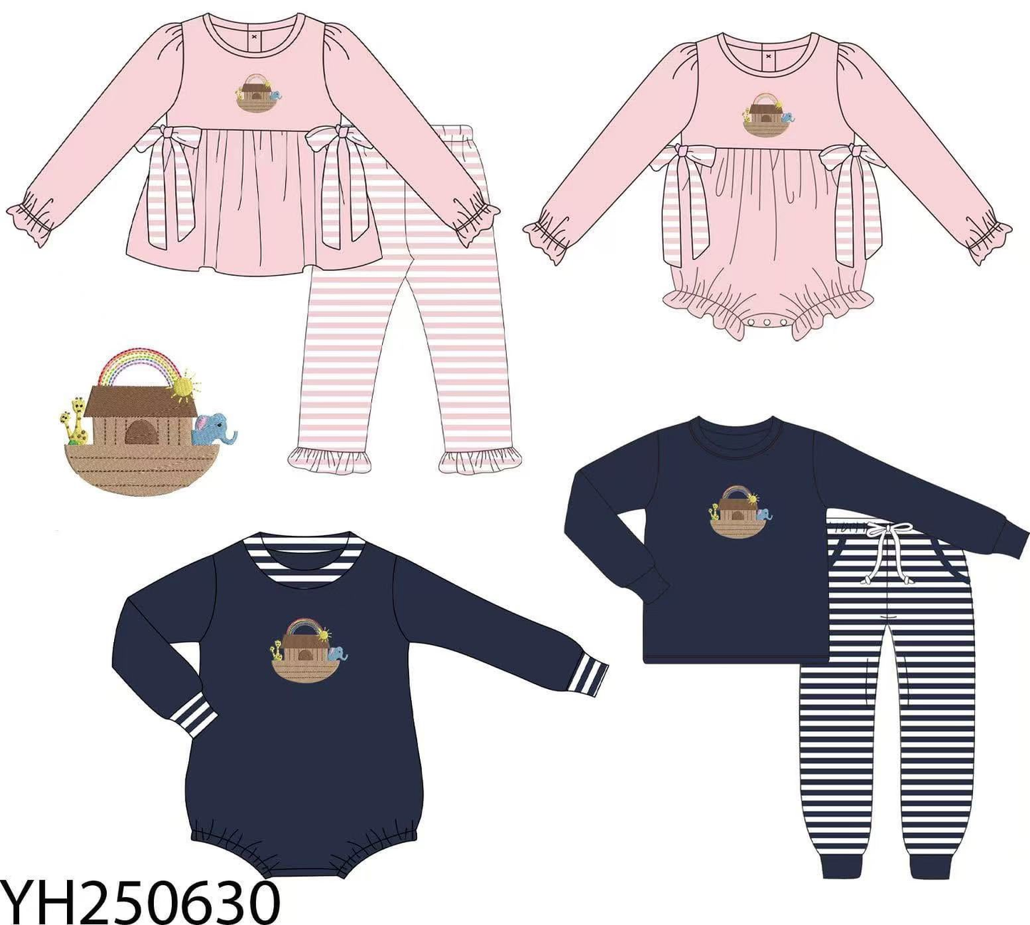 Custom moq 5 each style eta 6-7weeks baby girl clothes long sleeve pants 1 and pants sets 2 and romper 1 and romper 2