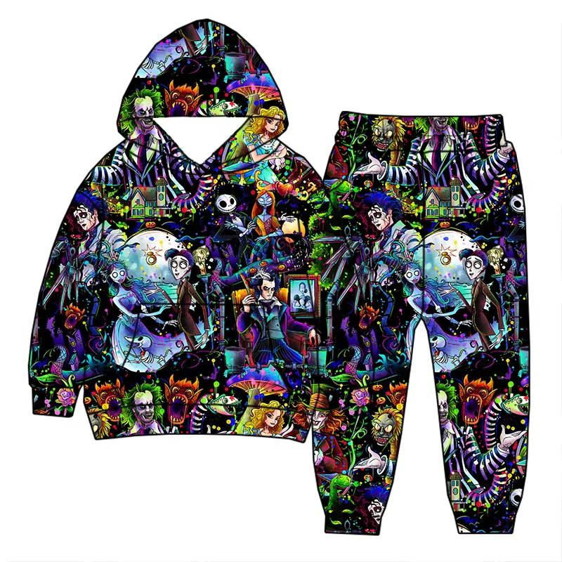 Custom moq 5 each style eta 6-7weeks baby boy clothes hooded long sleeve pants sets -25.8.1