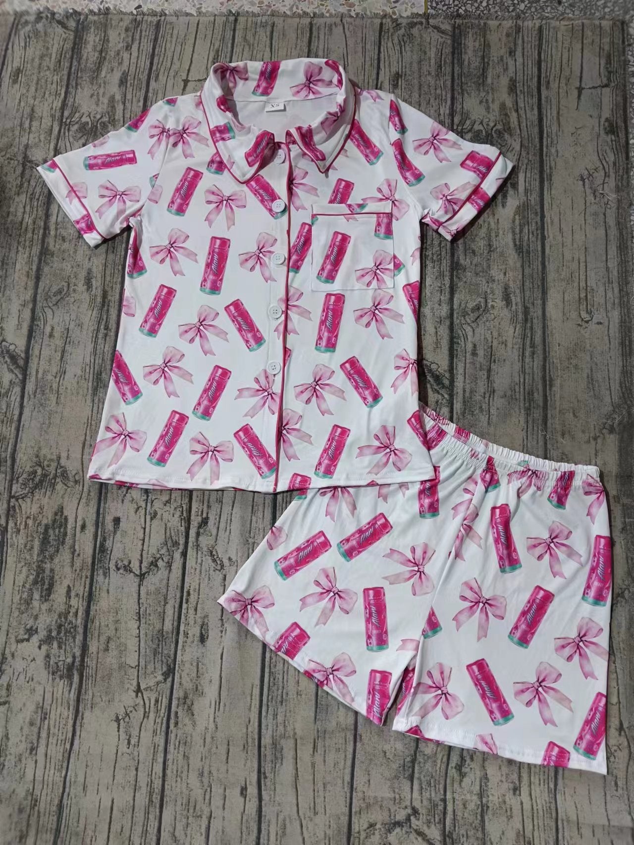 Custom moq 3 eta 6-7weeks baby girl clothes Short Sleeve shorts pajamas sets