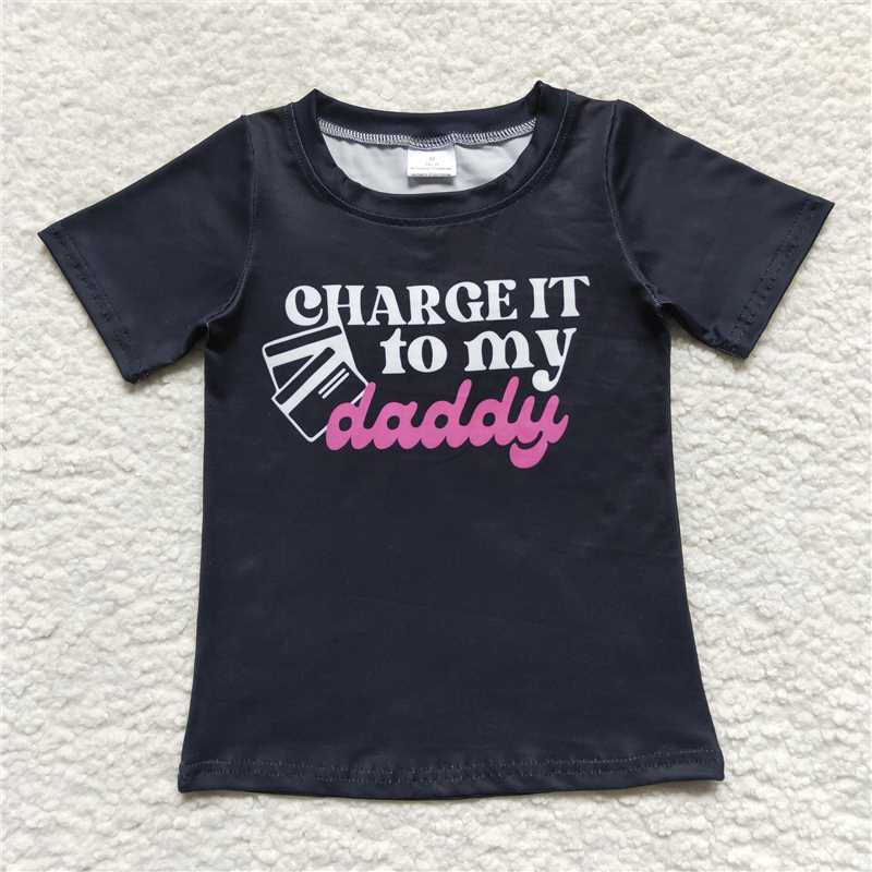 SALES NEW Baby Black Girl Short Sleeve Tee Shirts for Kids Comfortable Cotton Tops for Girls Fashionable