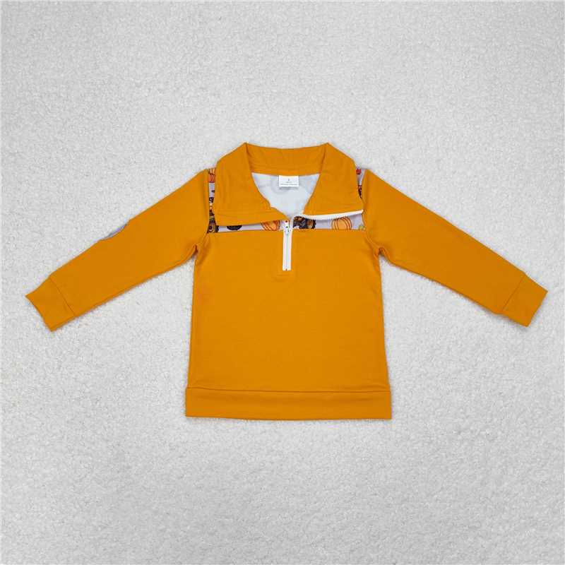 RTS NO MOQ Halloween suit and top orange pumpkin