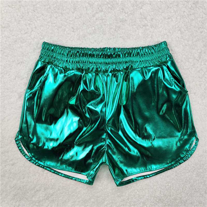 RTS NO MOQ Sibling baby girls clothes cheer short sleeve shorts sets and Top and shorts
