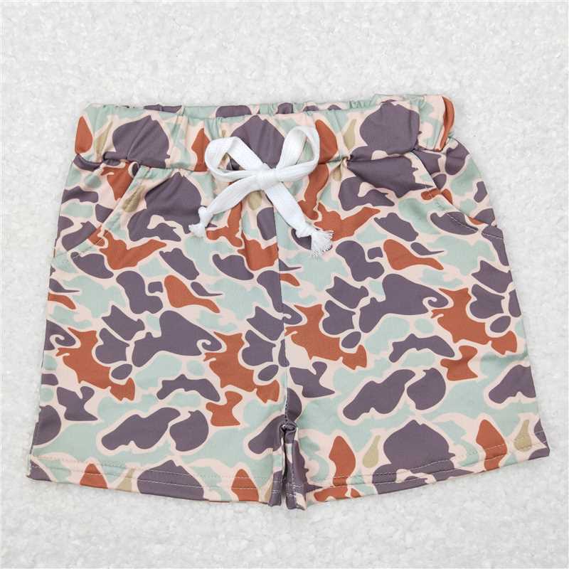RTS NO MOQ Sibling baby boy Clothes MAMA BOY camouflage short sleeve shorts Sets and adult top