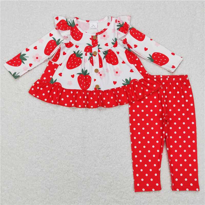 RTS NO MOQ Green long-sleeved pink and white striped trouser suit with flower pockets