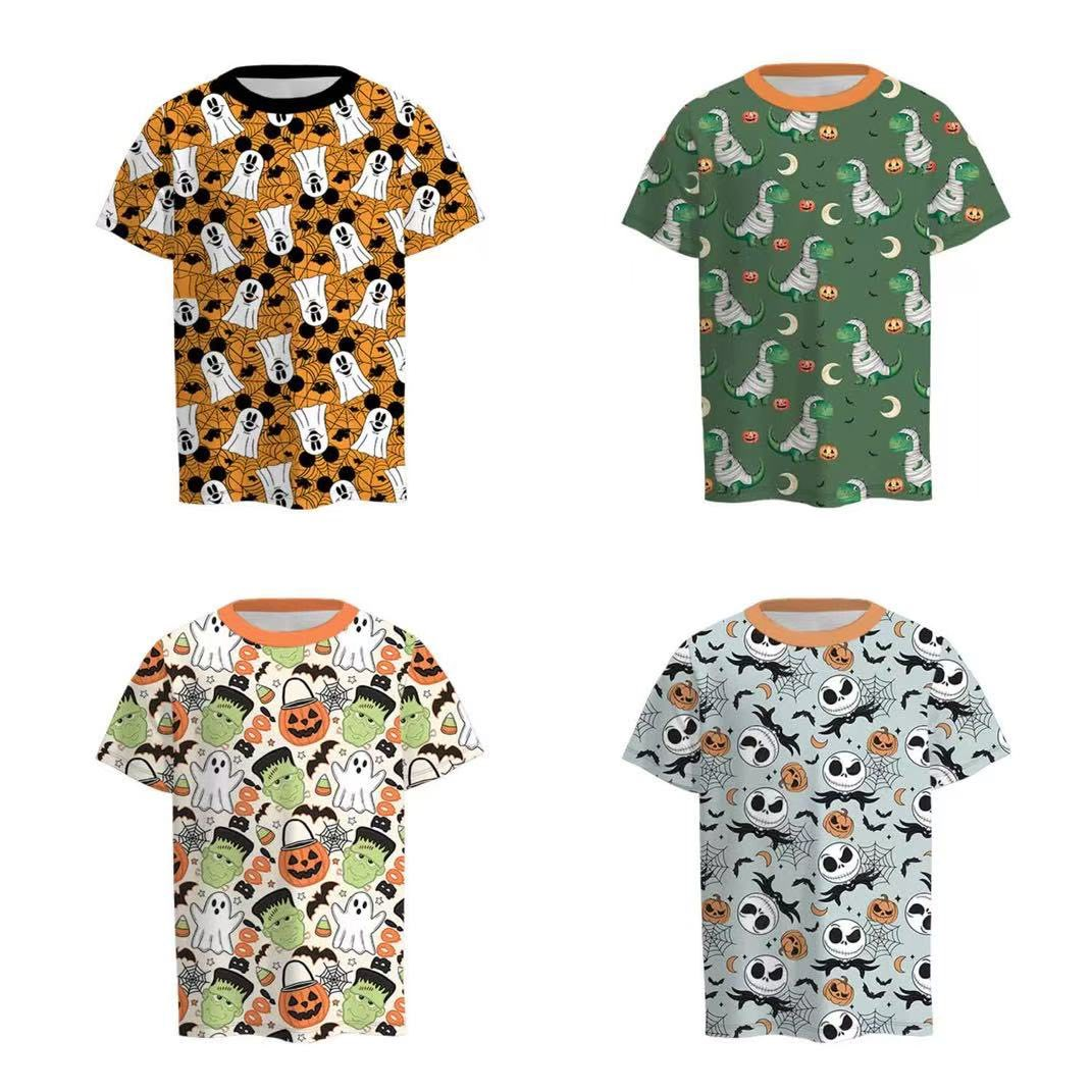 Custom moq 5 each style eta 6-7weeks baby boys clothes short Sleeve Tops