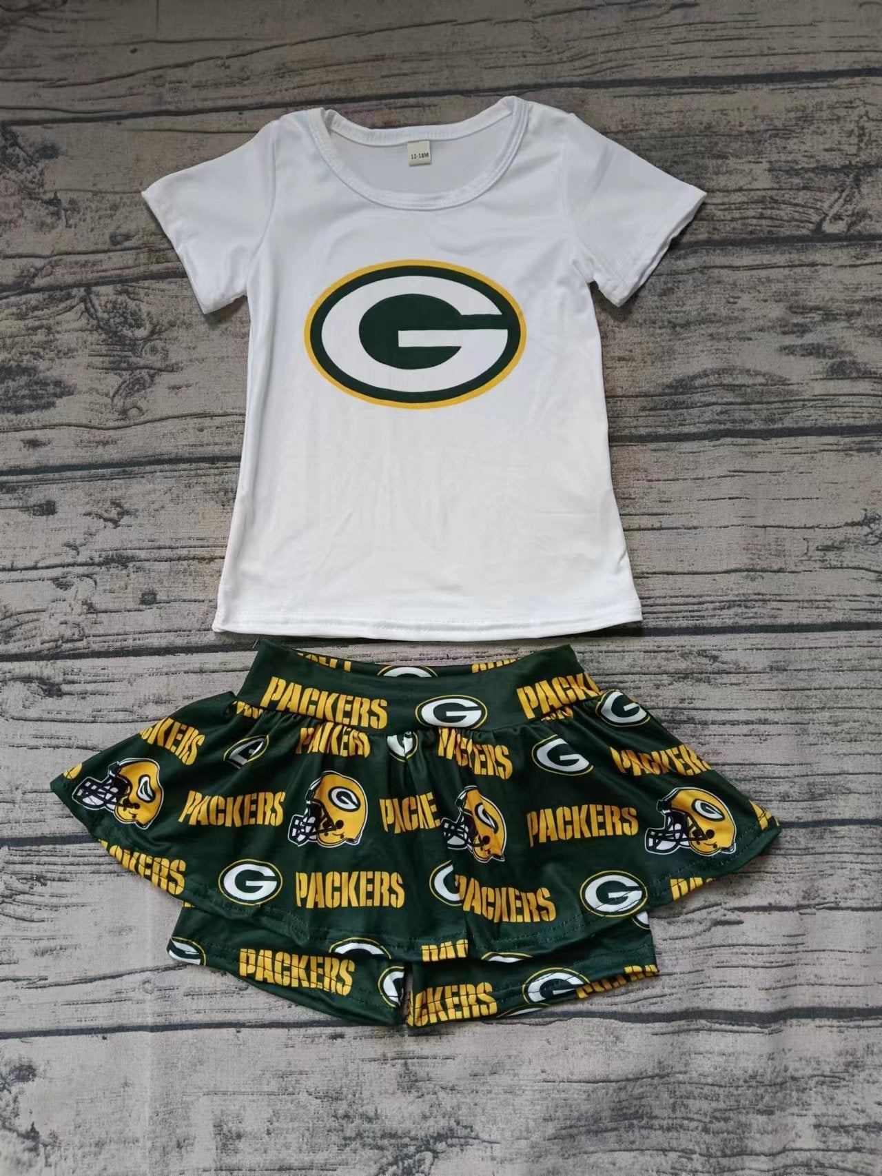 custom moq 5 eta 5weeks summer team baby girls clothes short sleeve shorts set