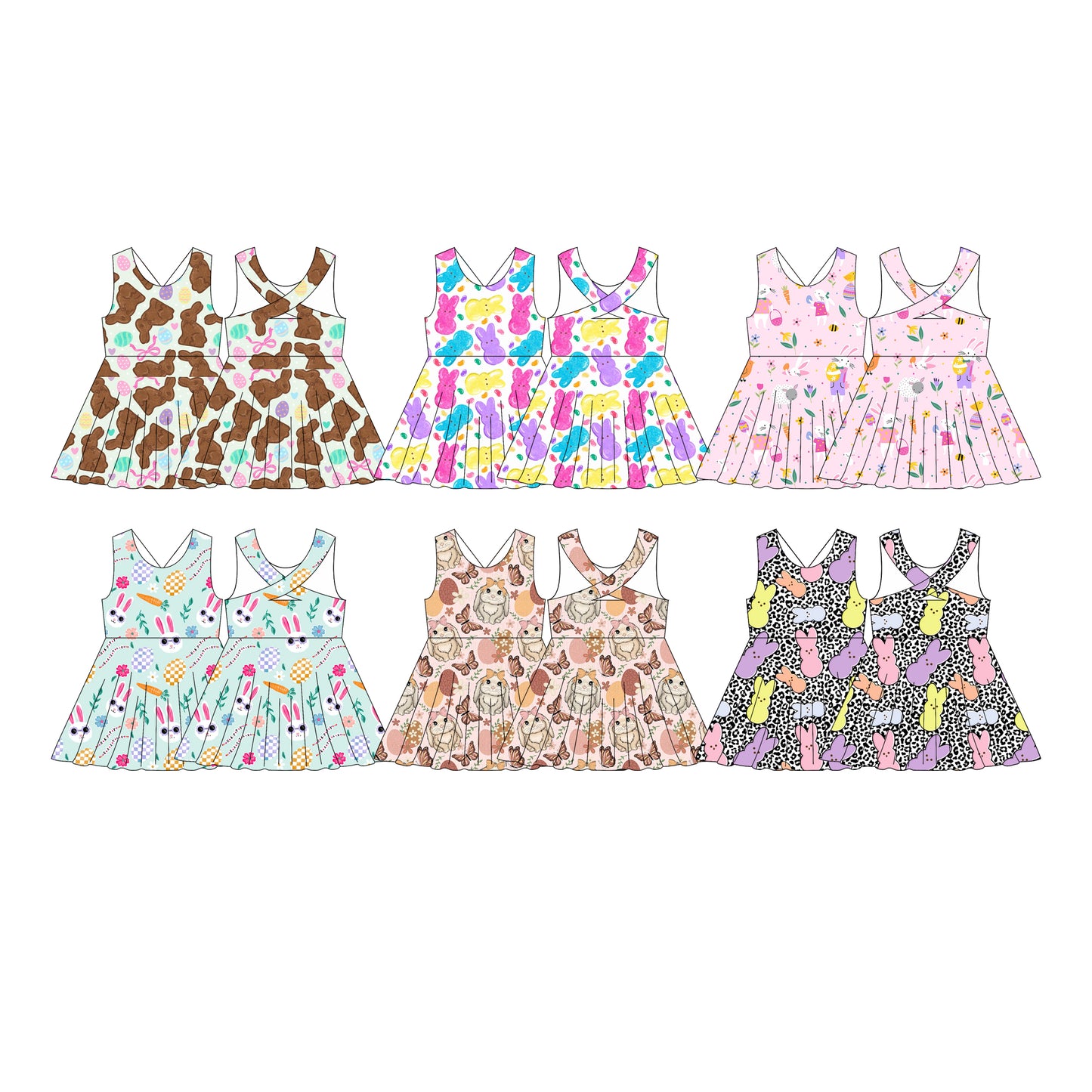 25.11.8 custom each style moq 5 eta 6-8week Sibling Sister baby girl flying sleeve dress 6 match design
