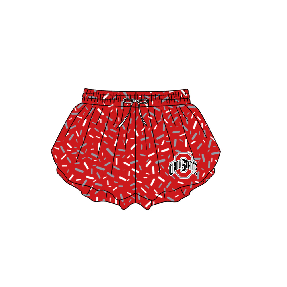 Custom moq 5 mix size milk silk summer teams Camo Hooded Short Sleeve Top Shorts Set Ice Cream Drips Red Hooded Top with Matching Shorts For Kids