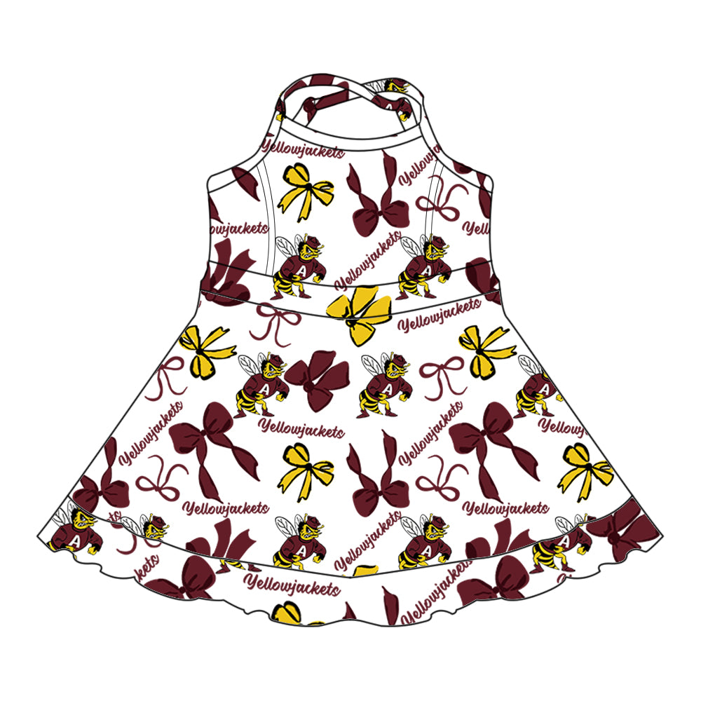 Custom moq 5 mix size milk silk summer teams baby girls clothes bow brick red hooded long sleeve pants sets and skirts sets and dress 1 and dress 2 and top-25.8.2