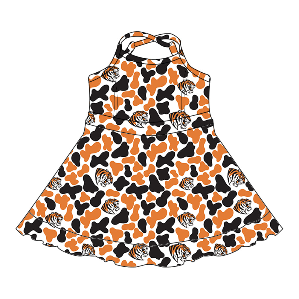 Custom moq 5 mix size milk silk summer teams baby girls clothes camouflage orange hooded long sleeve pants sets and skirts sets and dress and jumpsuit and top-25.8.6