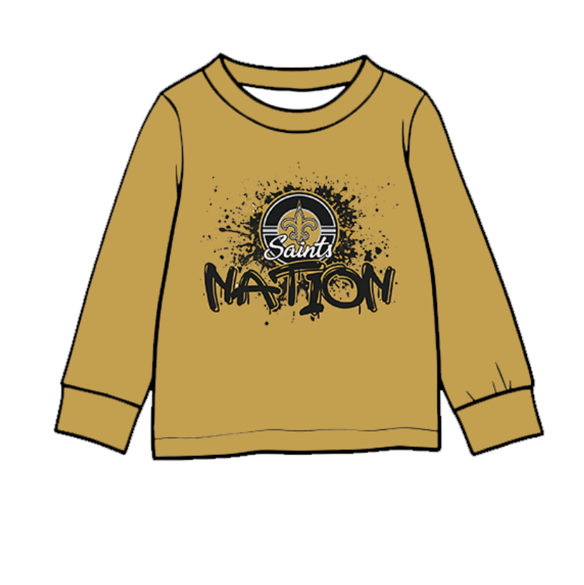 Custom moq 5 mix size milk silk baby boys clothes team summer baby boy clothes long sleeve top