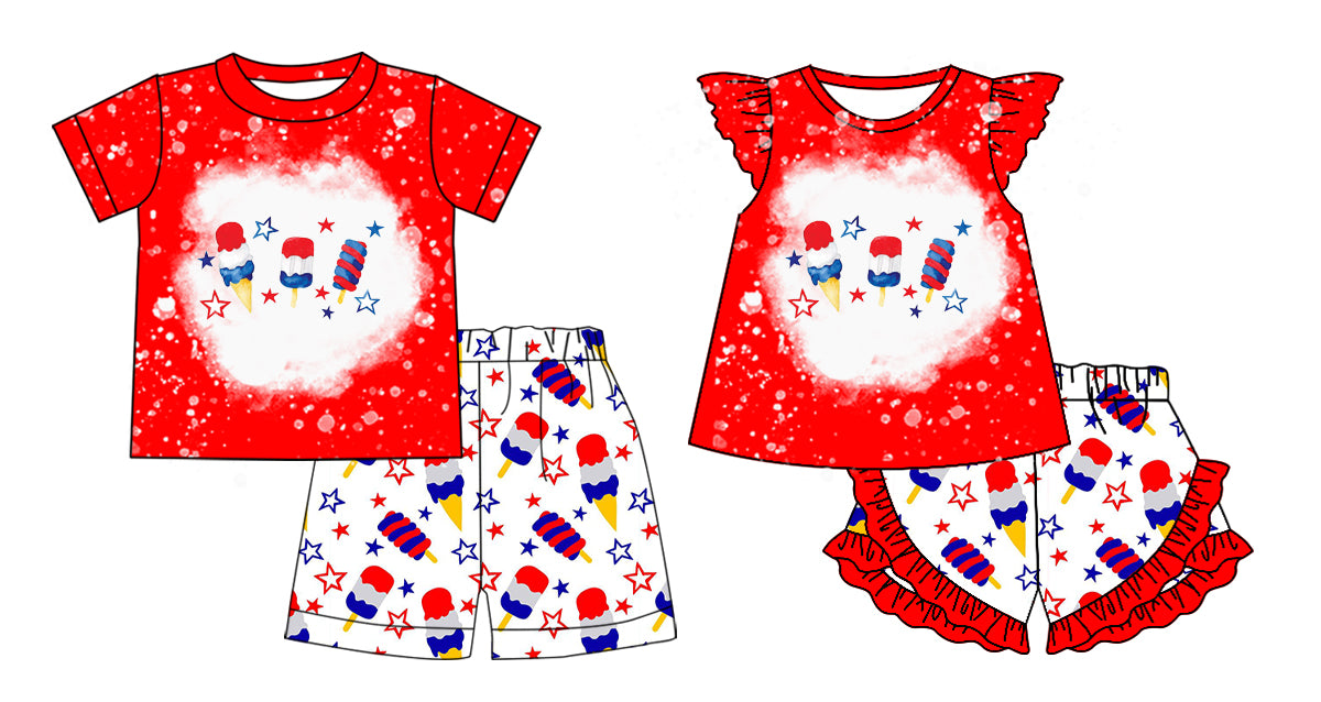 25.12.30 custom each style moq 5 eta 6-8week Sibling Sisters baby boy clothes short sleeve shorts sets 2 match family design