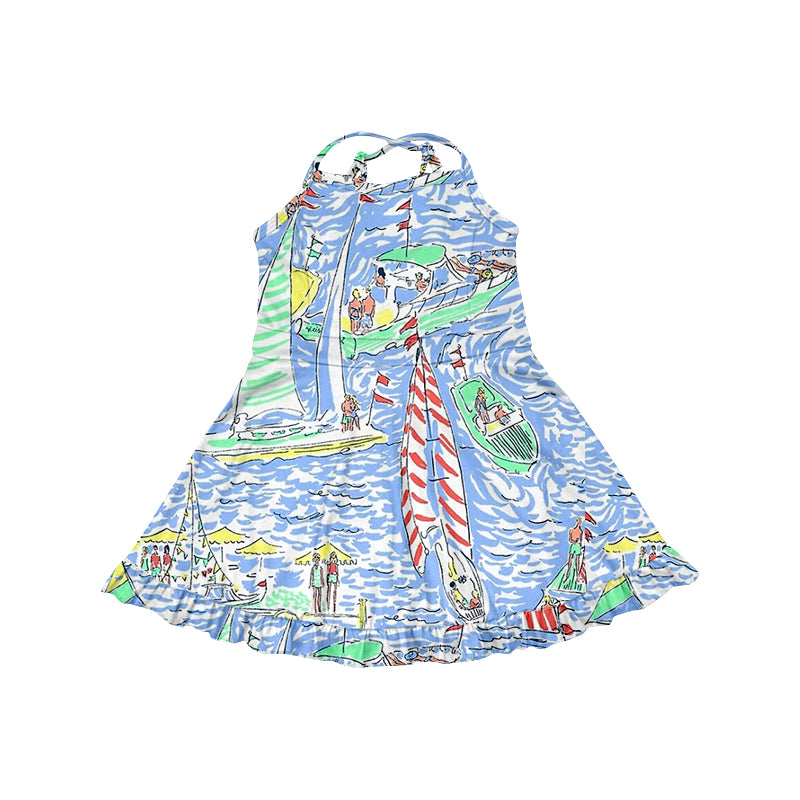 7.3 custom each style moq 5eta 4-6week boat Yoga Clothes baby girls clothes swimsuit