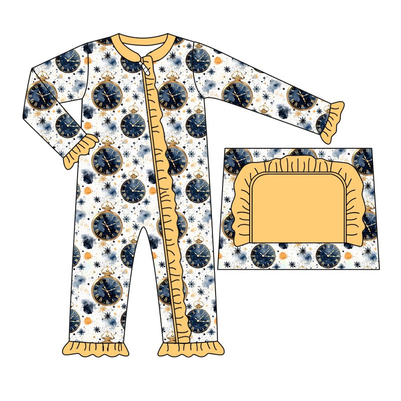 8.20 custom each style moq 5eta 4-6week Sibling Sister alarm baby girls sets and rompers match family design