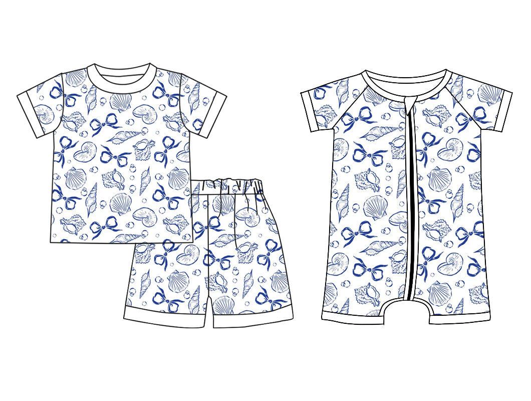 11.20 custom each style moq 5eta 4-6week Sibling Sister bow baby girl short sleeve shorts sets and rompers match design