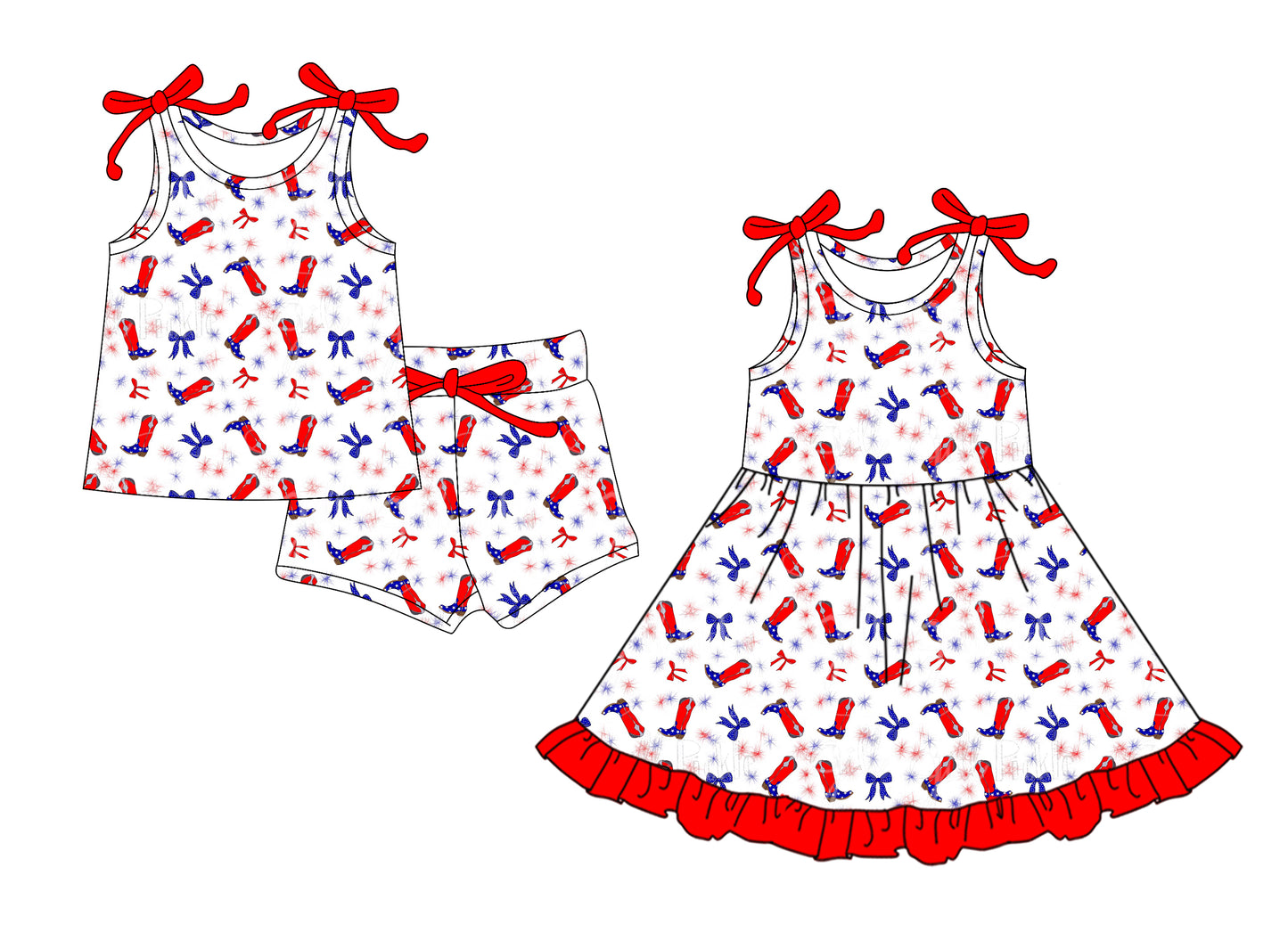 25.12.19 custom each style moq 5 eta 6-8week Sibling Sister boot bow baby short sleeve shorts sets and dress match design
