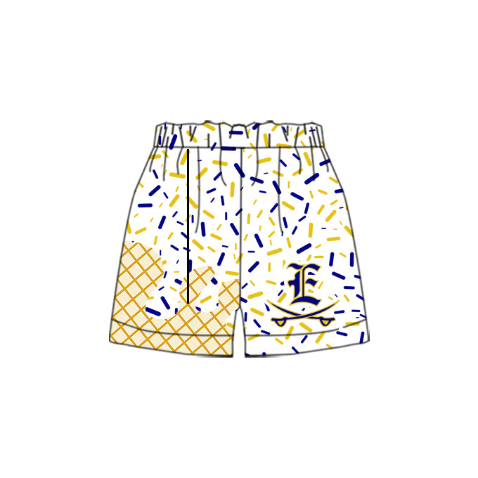 custom moq 3 eta 6-8weeks baby boys clothes team colors summer shorts